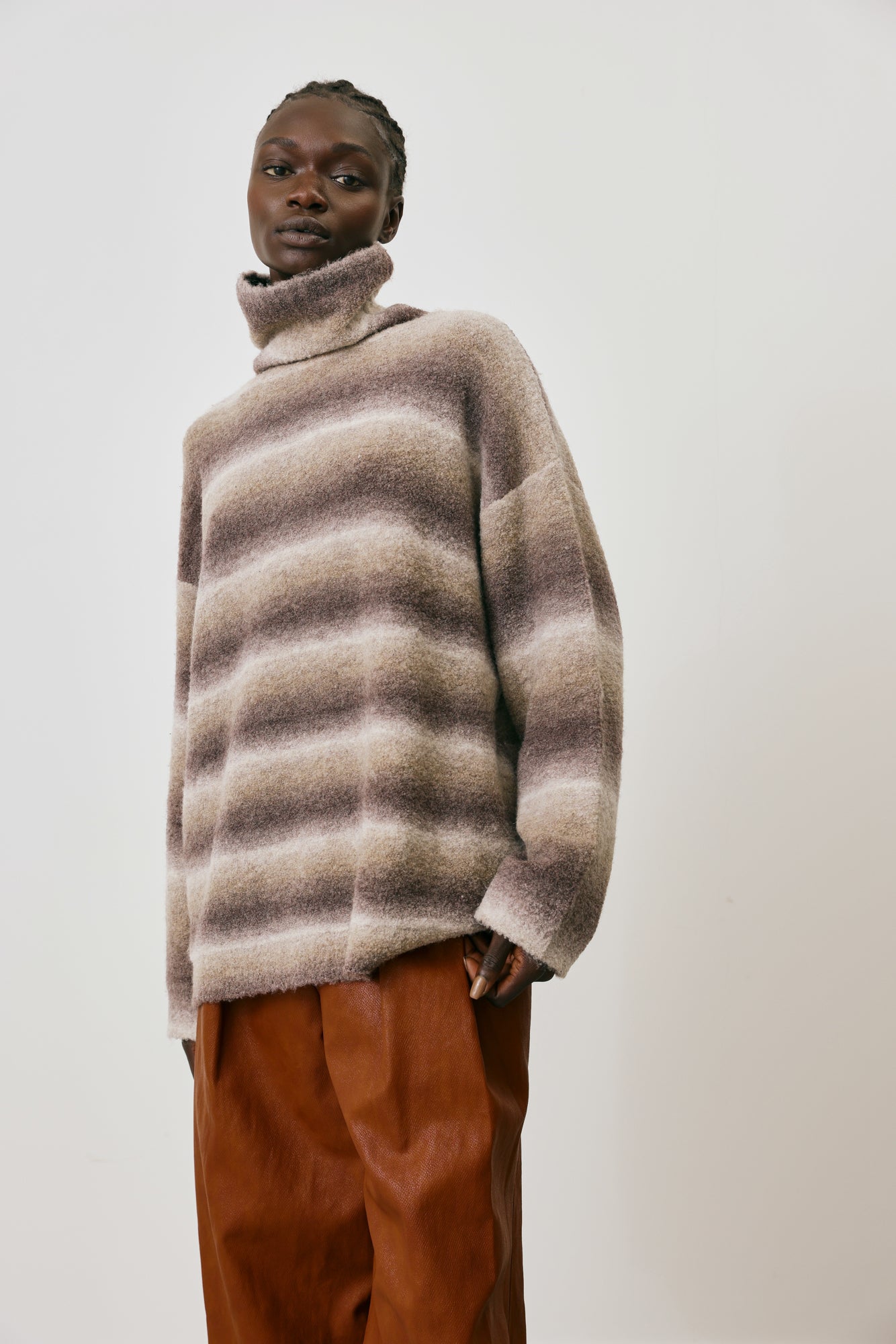 Turtleneck Ombre Sweater