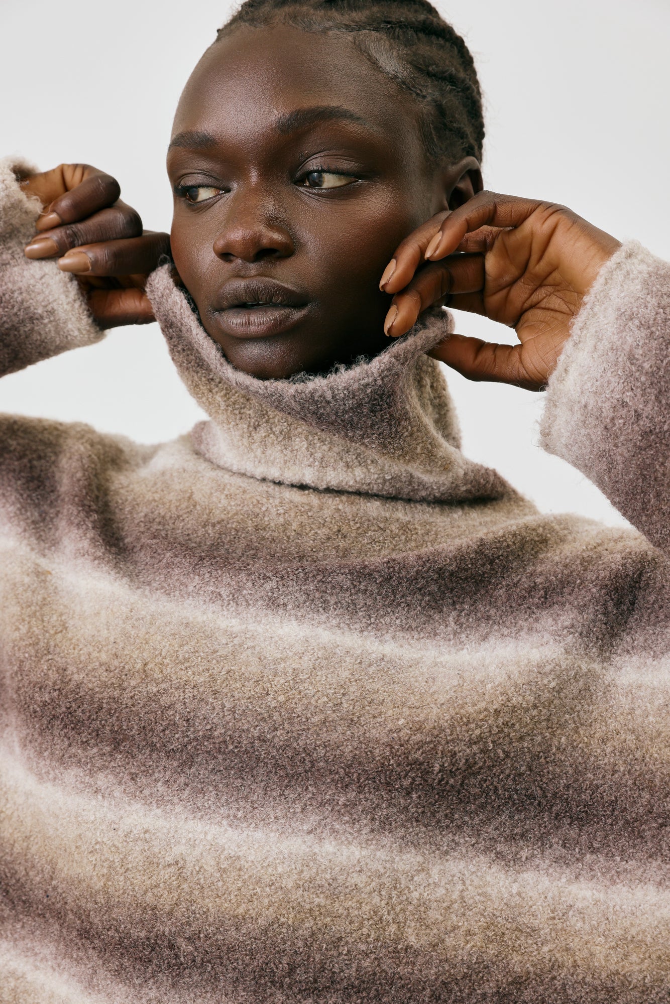 Turtleneck Ombre Sweater