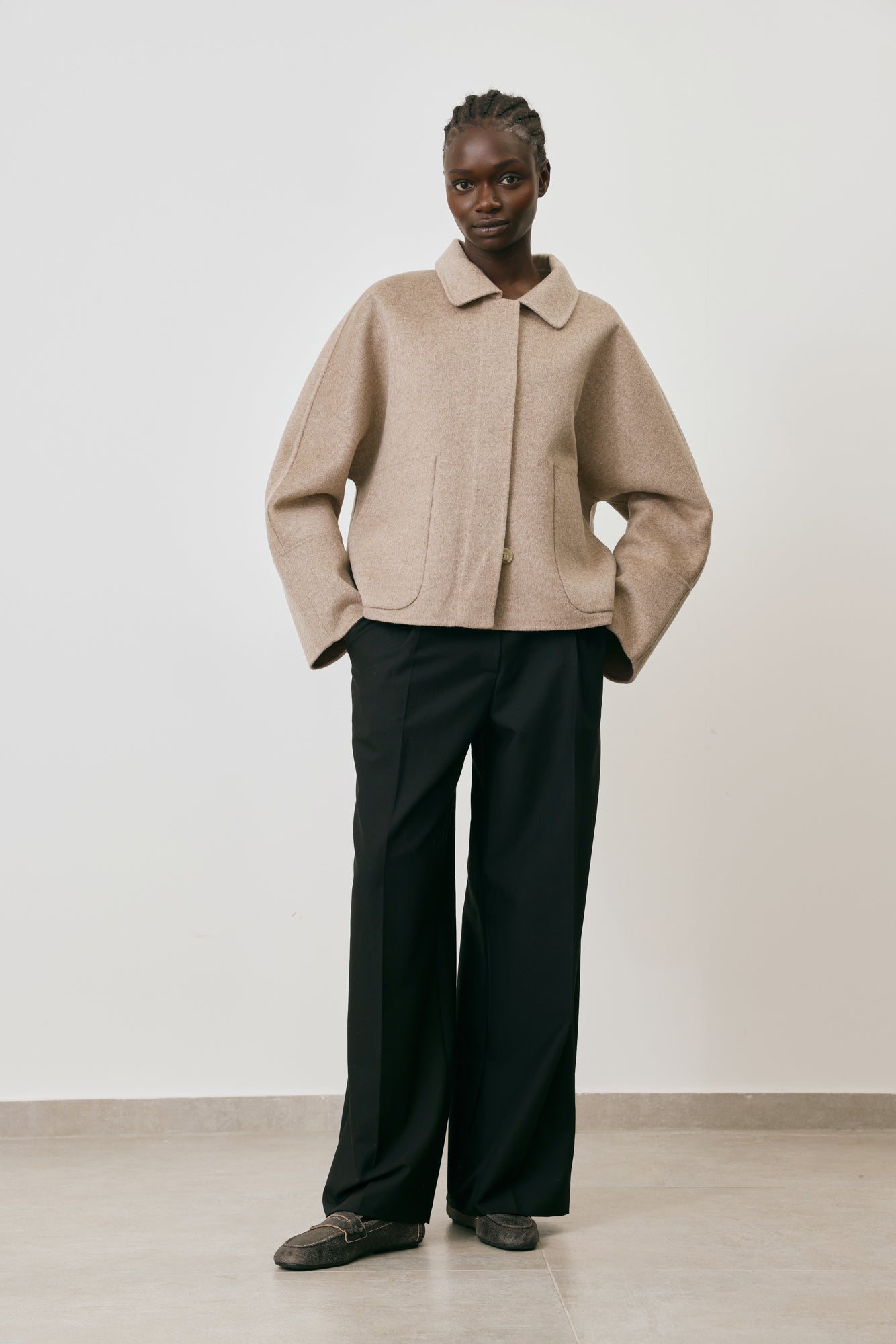 Wool cardigan jacket