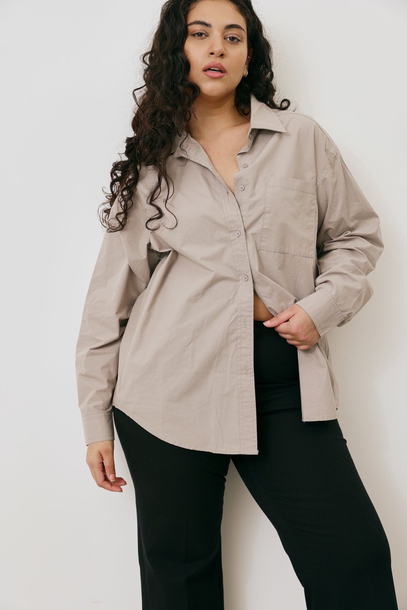 cotton poplin shirt