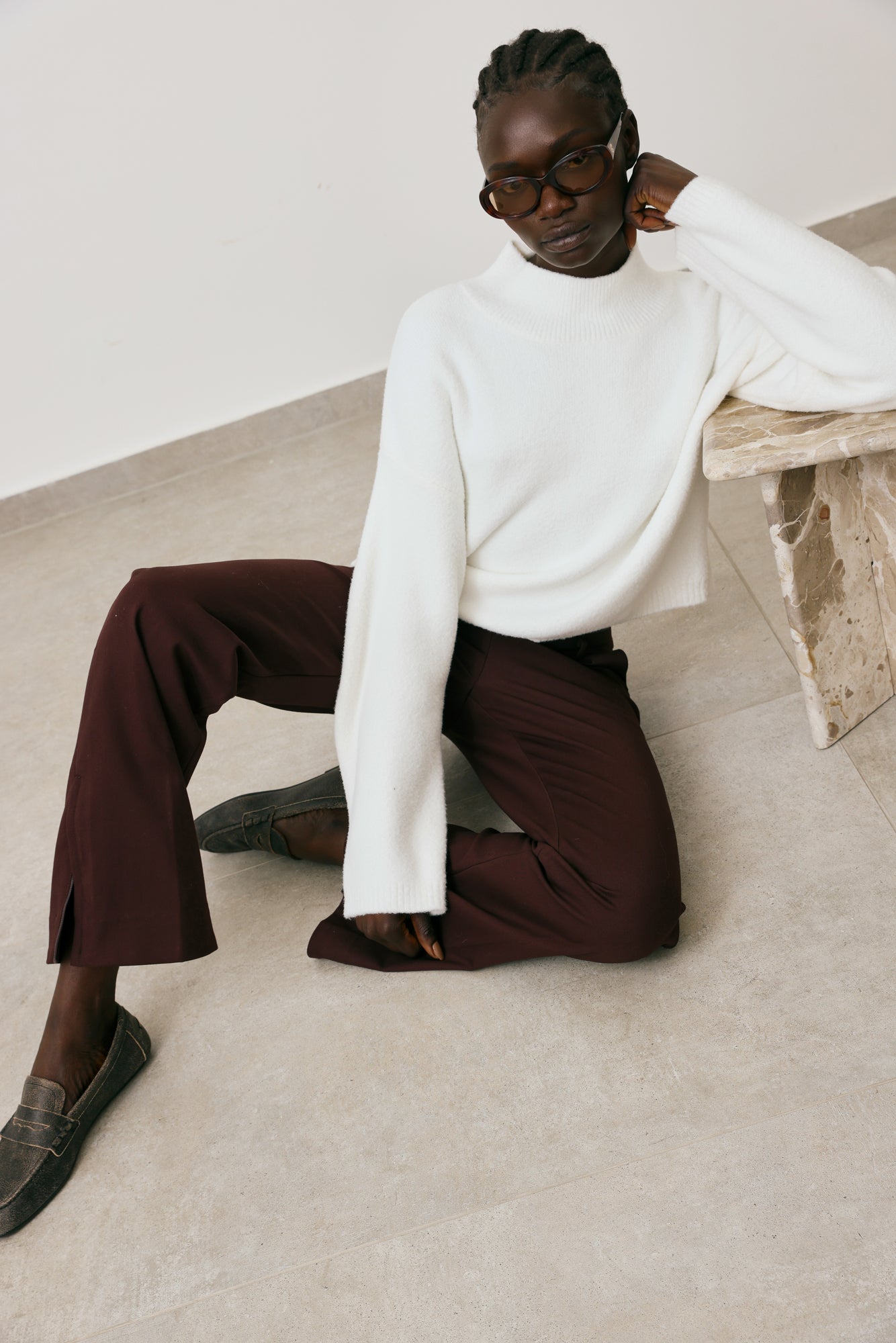 Straight-Leg Trousers