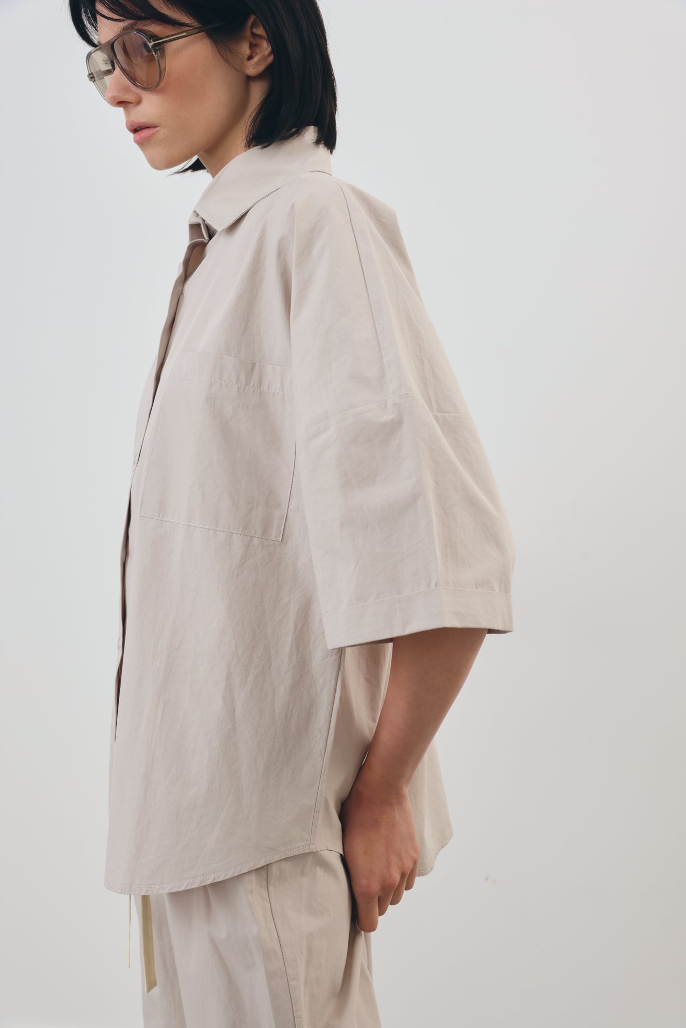 Boxy Button Shirt