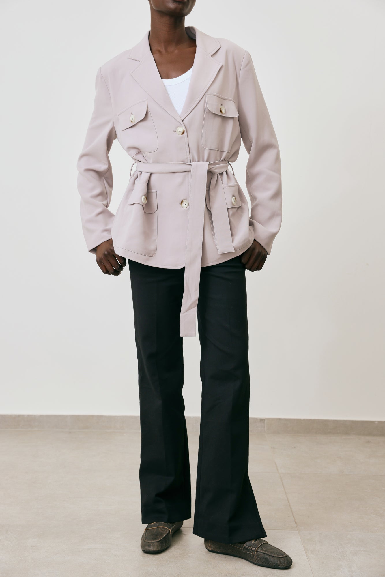 Belted Pocket Jacket