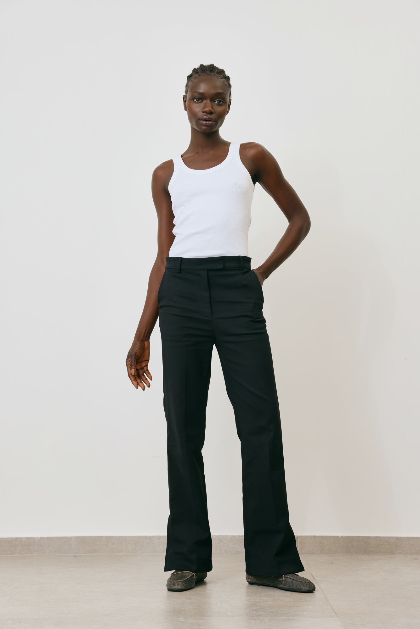 Straight-Leg Trousers