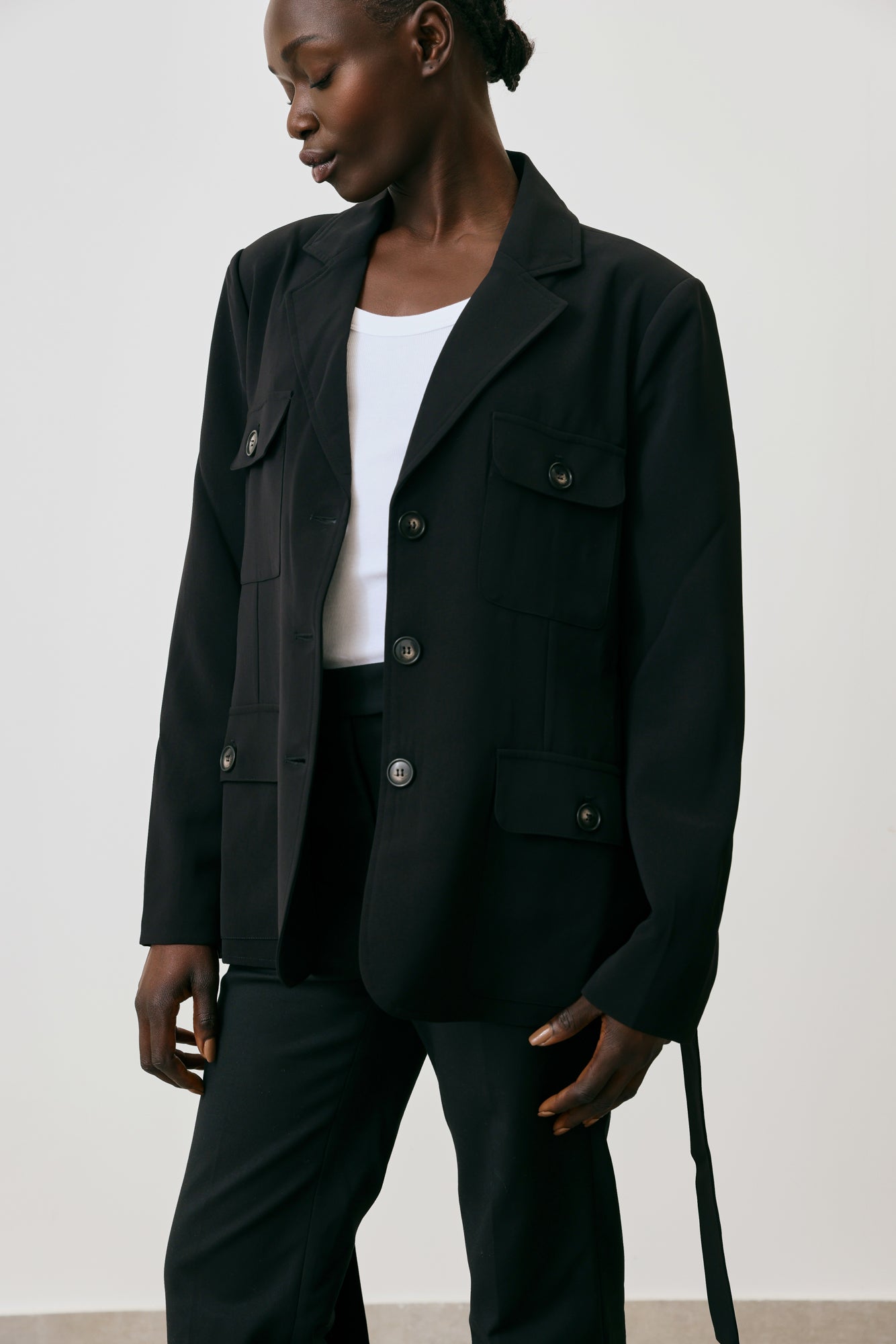 Belted Pocket Jacket