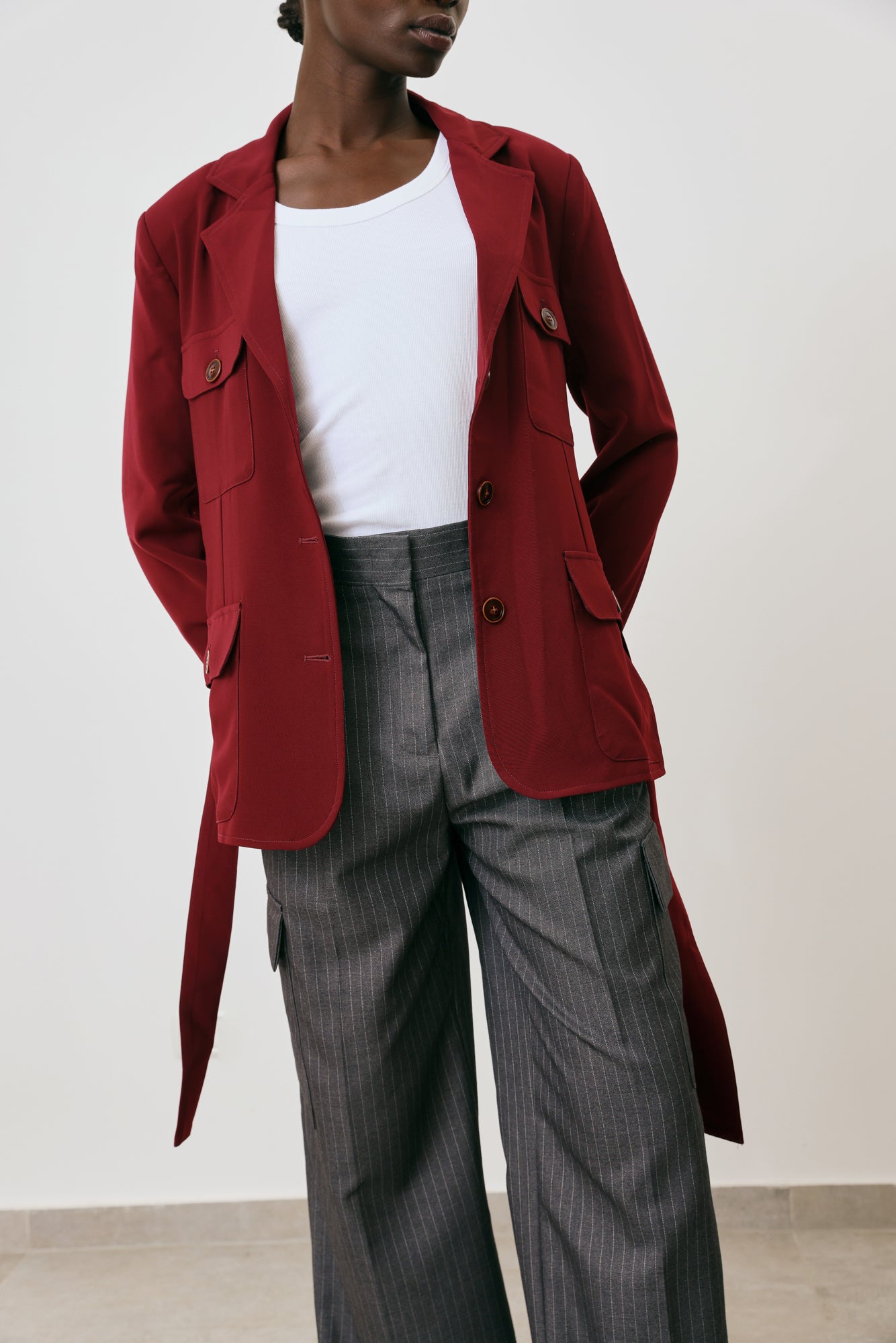 Pin Strips cargo pants