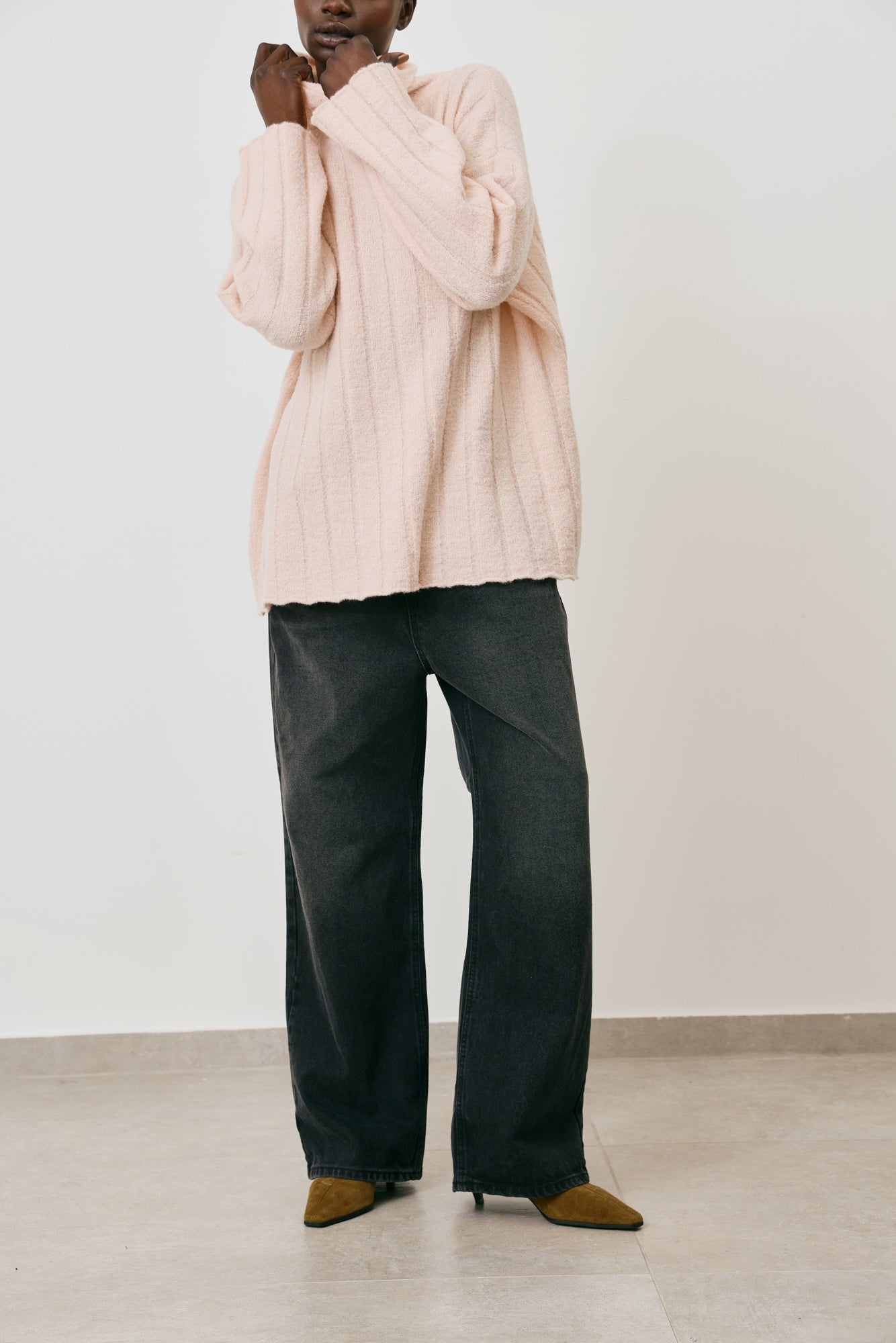 Turtleneck Rib Sweater