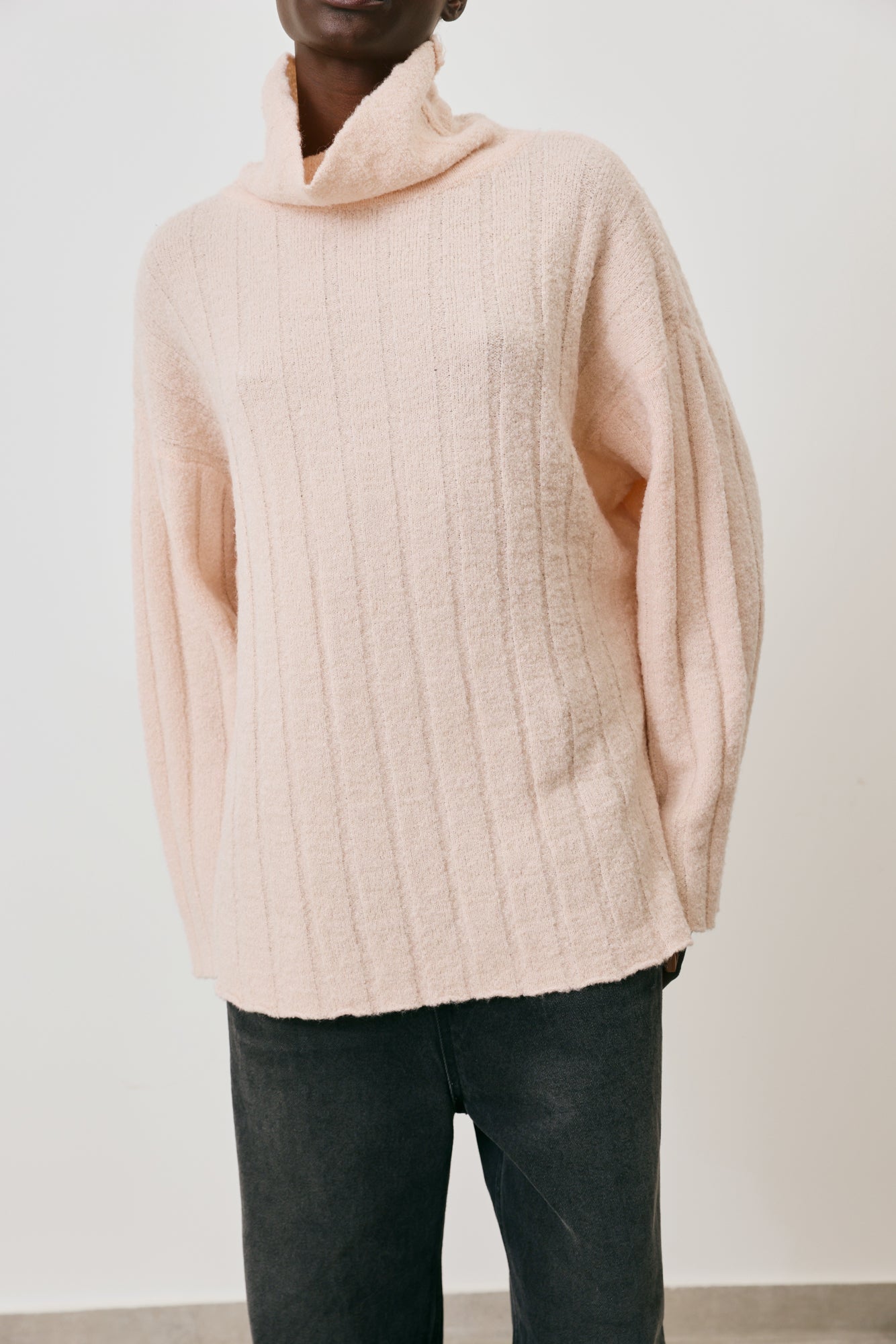 Turtleneck Rib Sweater