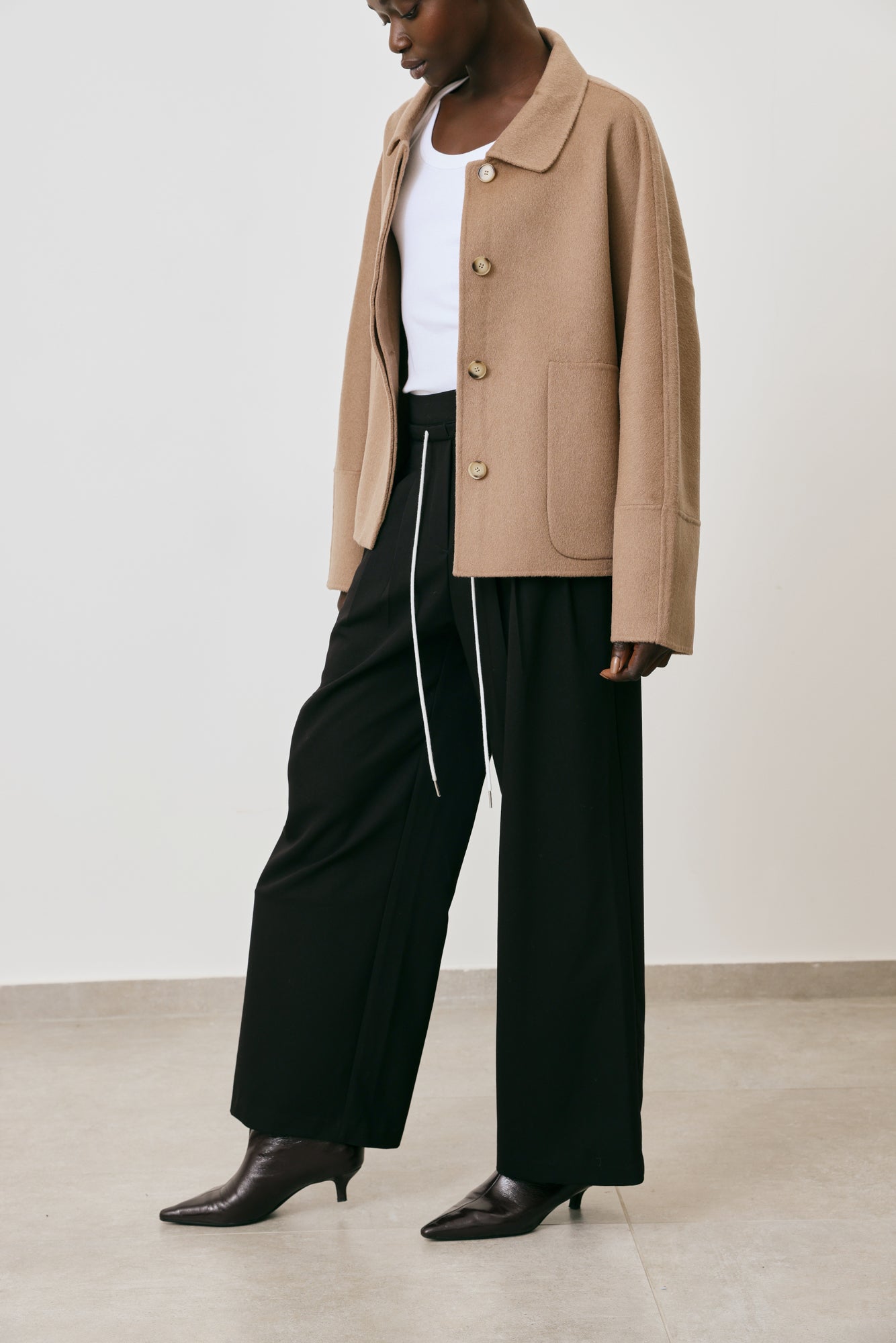 Wool cardigan jacket