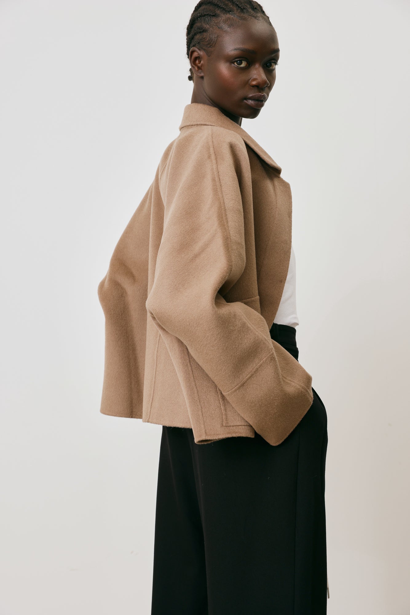 Wool cardigan jacket