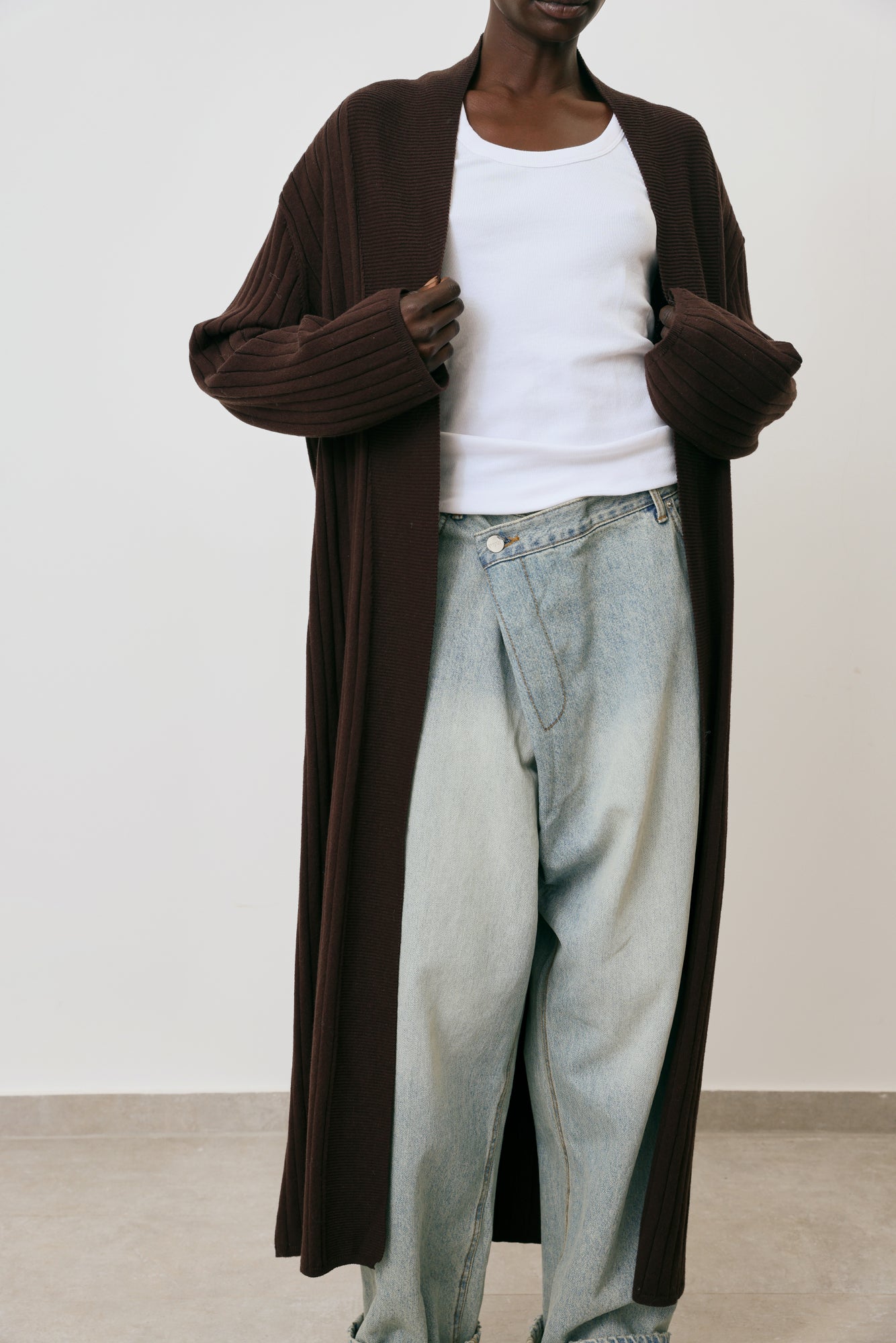 Ribbed Knit Cardigan