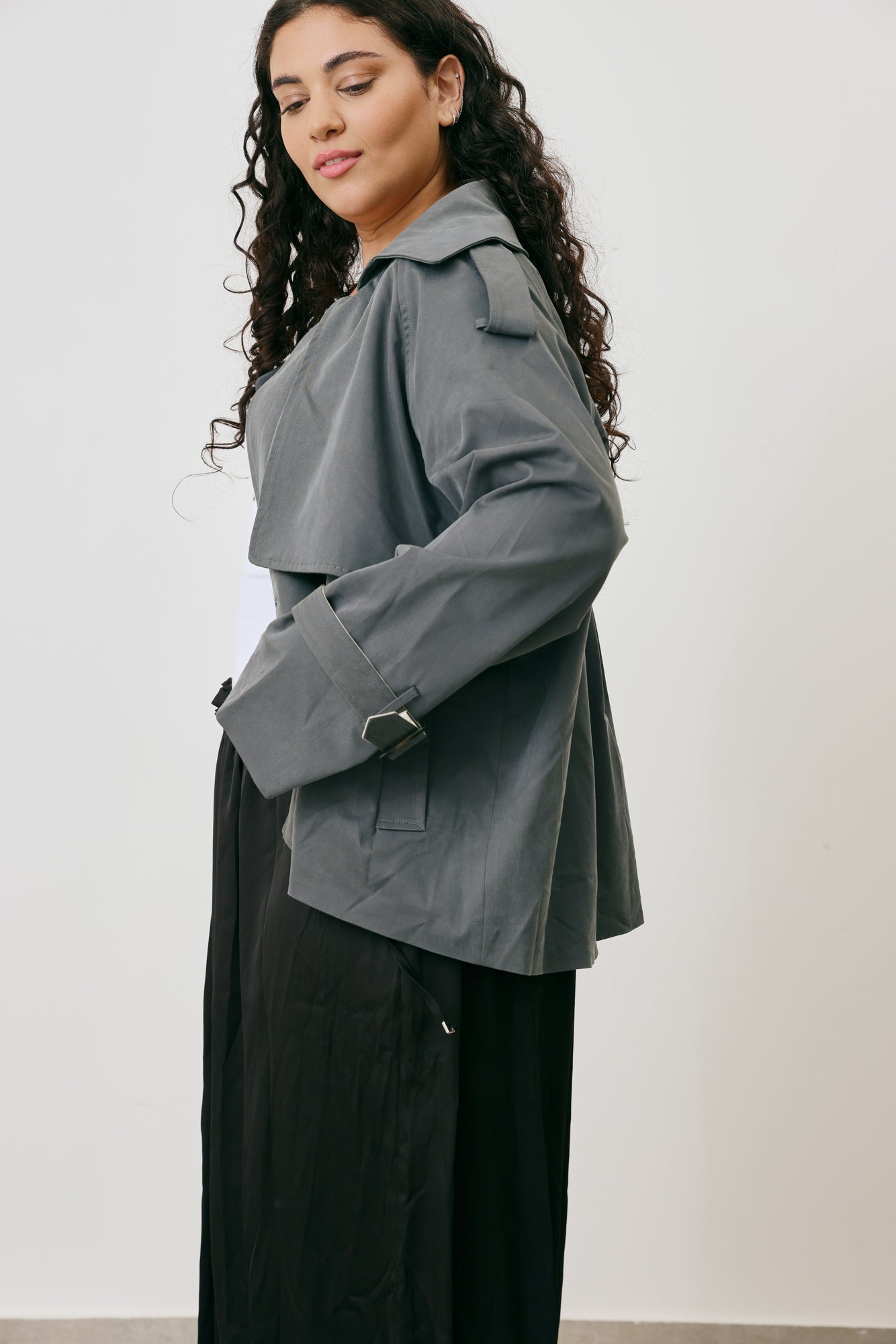 Crop Trench Coat