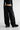 Nylon black Drawstring Wide Trousers