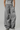 Nylon silver Drawstring Wide Trousers