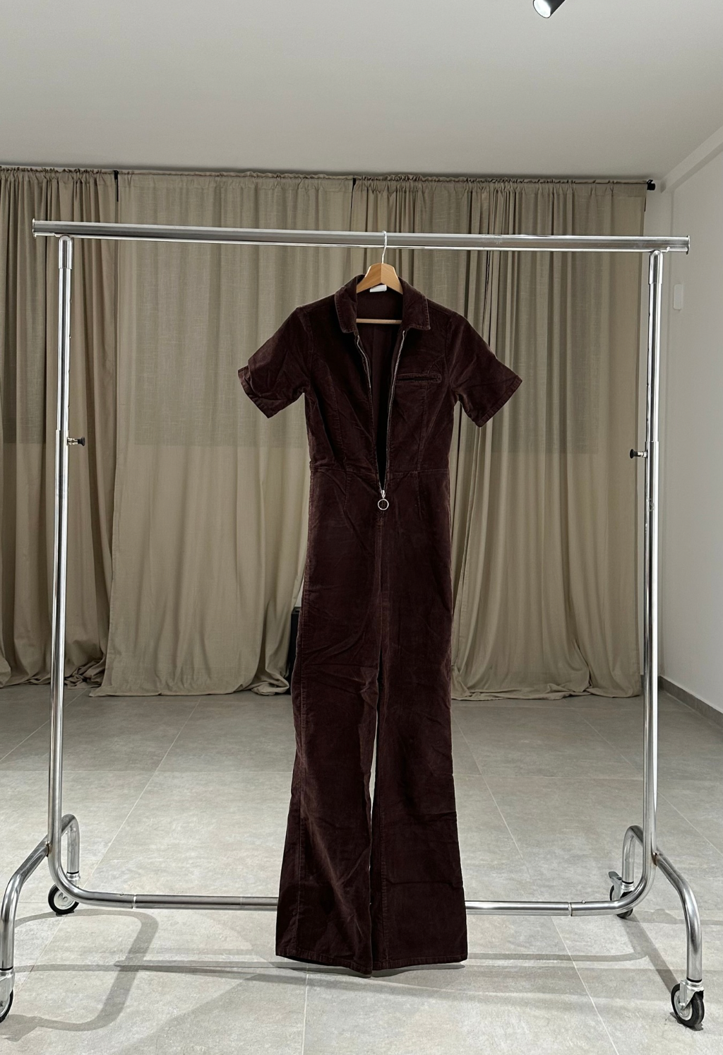 chocolate Corduroy Jumpsuit