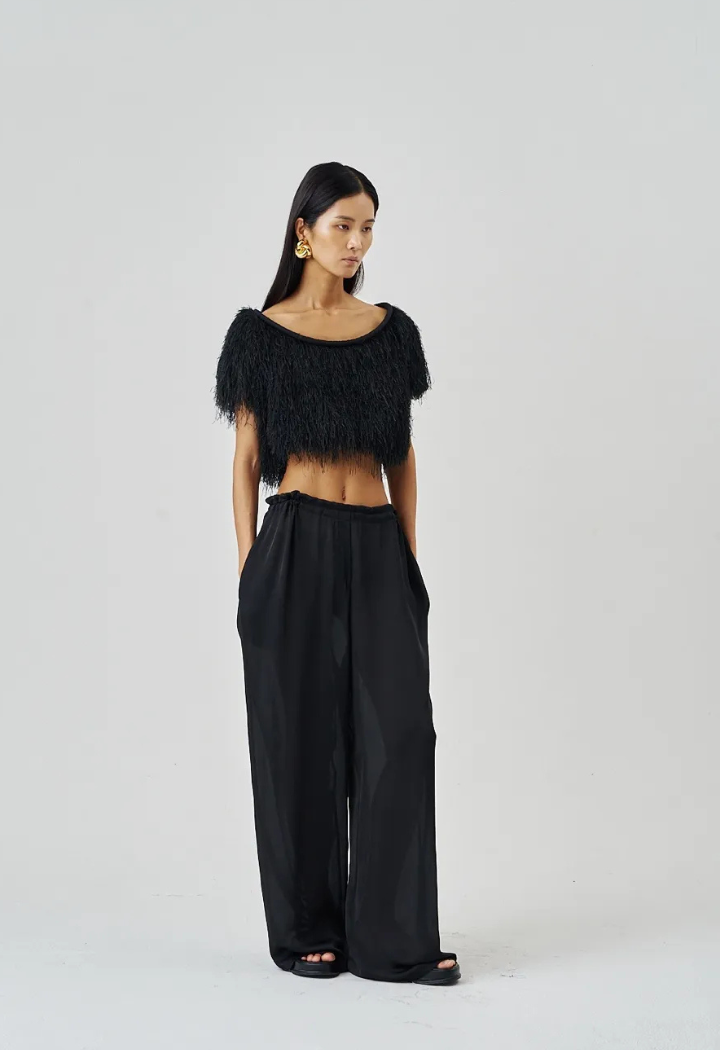 Relaxed fit burgundy satin-striped wide pants, women's wide-leg satin pants, comfortable burgundy striped trousers, stylish relaxed fit wide pants, satin wide-leg pants for women, trendy burgundy fashion trousers, casual chic wide pants, elegant satin striped wide-leg trousers, women's fashionable wide-leg pants, versatile satin wide pants, evening and casual wide pants, flowy satin wide-leg trousers for women, modern relaxed fit pants.