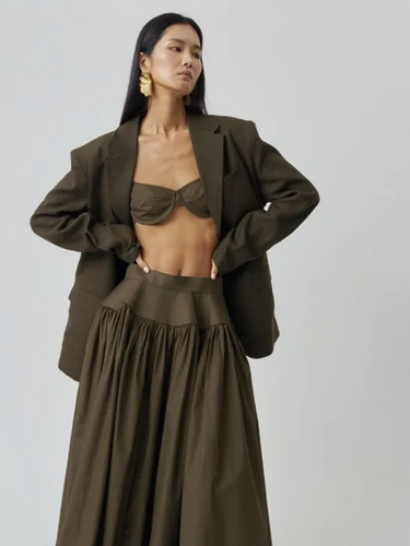 Elegant midi olive green skirt, women's sophisticated midi skirt, stylish olive green pencil skirt, formal midi skirt for women, fashionable midi length skirt, versatile olive green skirt, chic elegant midi skirt, evening midi skirt for women, office wear olive green skirt, timeless midi skirt style, women's tailored midi skirt, classy olive green fashion skirt, perfect midi skirt for special occasions