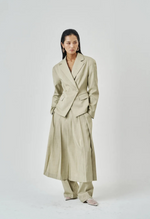 Signature Chic Green Sage Side-Closure Blazer