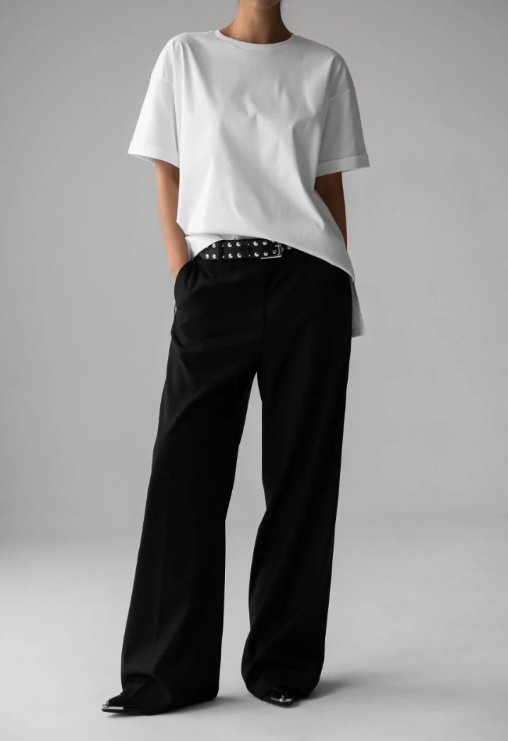 dani oversized tee - white