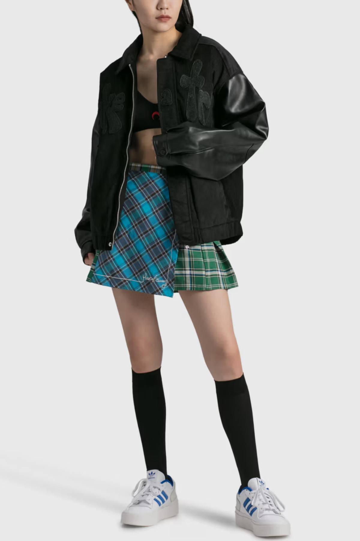 house of sunny plaid skirt