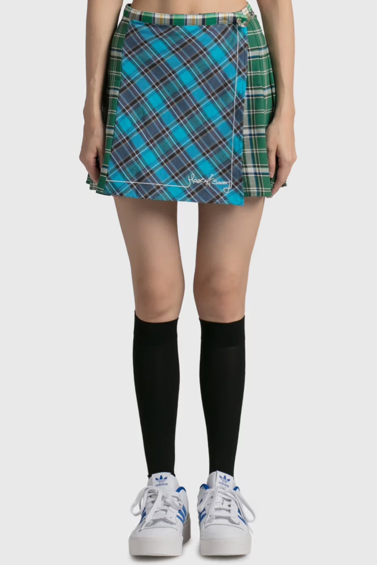 house of sunny plaid skirt